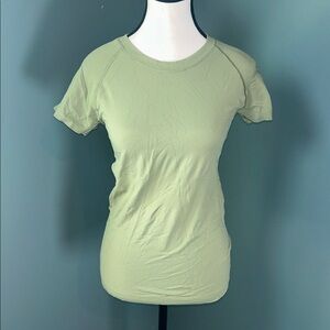 Athleta Sage Green Short Sleeve Top